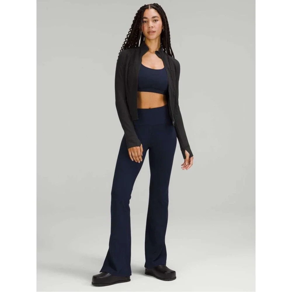 Lululemon Black Nulu Cropped Define Jacket Size 6 Gym Workout Activewear Chic